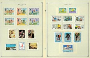 Mauritani 1941-1990 M & CTO Hinged on Scott International Pages Rhtough 1995