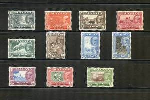 MALAYA  KEDAH SCOTT#95/101 MINT NEVER HINGED ORIGINAL GUM