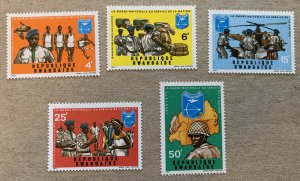 Rwanda 1972 National Guard, MNH. Scott 431-435, CV $3.75.  Helicopter