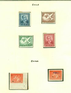 U.P.U. Collection A-Z countries, all mint, LH & NH, 53 pages, VF, Scott $1,425.