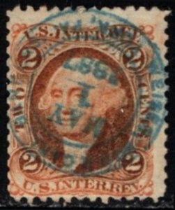 1871 U.S. Revenue Scott #- R15c 2 Cent George Washington General Revenue