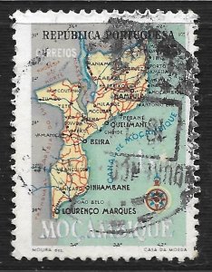 Mozambique #390 1e Map