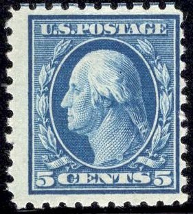 US Stamp #466 5c Washington MINT Hinged SCV $65