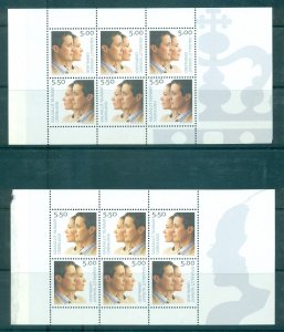Greenland - Sc# 430b-c. 2004 Wedding of Prince Frederick. Bklt. Panes. MNH $26.0