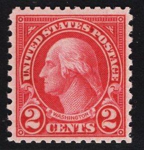 US #579 2c Carmine Washington MINT NH OG SCV $140