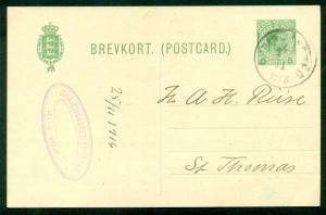 DWI #BK17 5Bit Chr X WOODGRAIN WMK, from Christiansted to St. Thomas very scarce