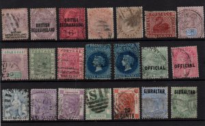 British Commonwealth QV fine used collection WS36814