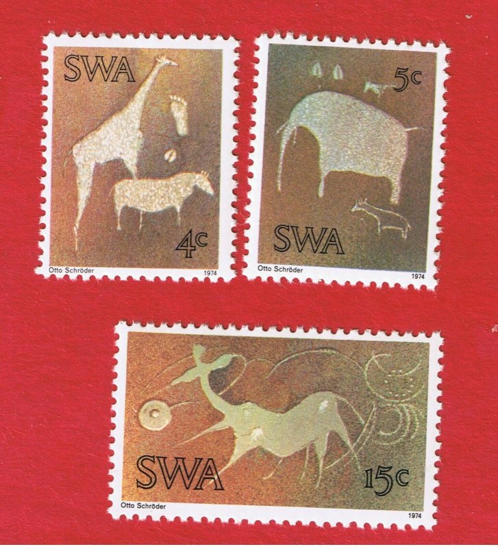 South West Africa #367-369  MNH OG   Carvings   Free S/H