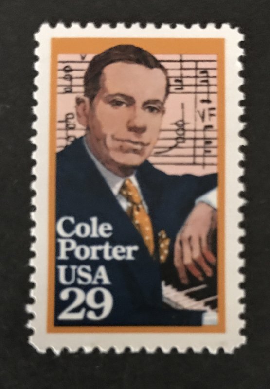 U.S. 1991 #2550, Cole Porter, MNH.