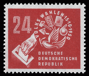 Germany, DDR 1950 Sc 70 MVLH VF Democratic Voting
