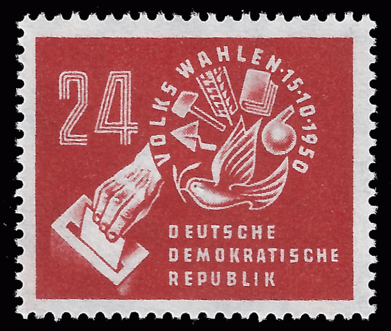 Germany, DDR 1950 Sc 70 MVLH VF Democratic Voting