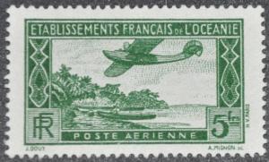 DYNAMITE Stamps: French Polynesia Scott #C1  UNUSED