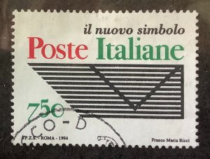 Italy 1994 Scott 2010 used - 750 L,   New Italian Postal Emblem