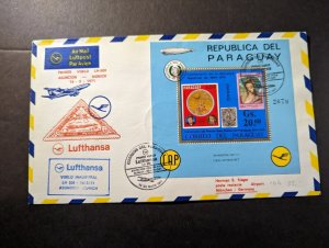 1971 Paraguay Airmail First Flight Cover FFC Asuncion to Munich Germany