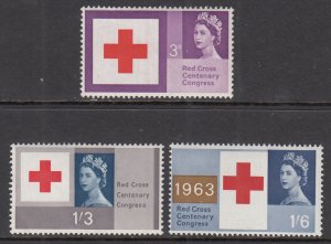 Great Britain 398-400 Red Cross MNH VF