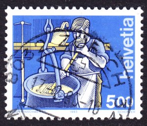 Switzerland Scott 848  VF used with a beautiful SON cds.