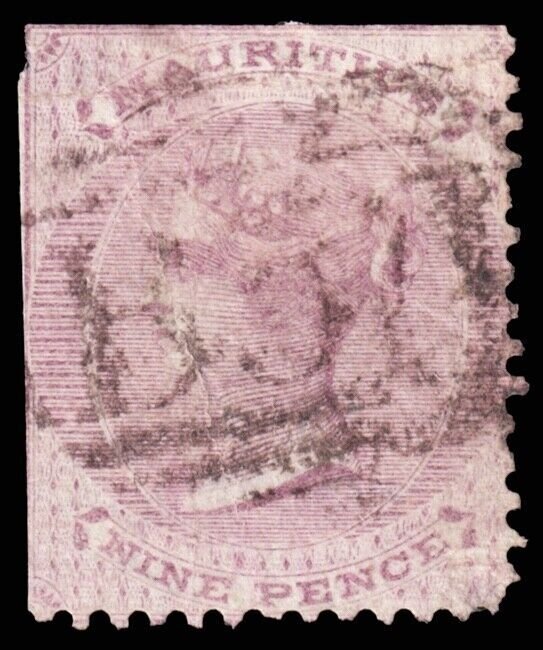 Mauritius Scott 29 (1860) Used P, CV $42.50 C