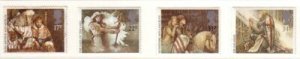 Great Britain Sc 1115-18 1985 Arthurian Legends stamp set mint NH