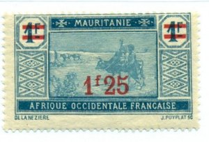 Mauritania 1926 #60 MH SCV (2022) = $0.70