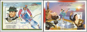 Saint Vincent 1992 MNH Stamps Souvenir Sheet Scott 1707-1708 Sport Olympic Games