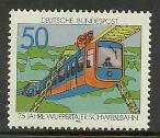 Germany #1210 MNH Stamp, Wuppertal Suspension Train 