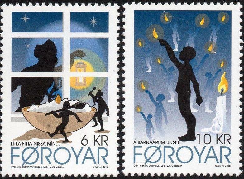 Faroe Islands 2010 #546-7 MNH. Christmas