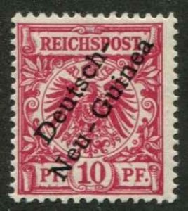 German New Guinea SC# 3  O/P on issue of Germany 10pf MH