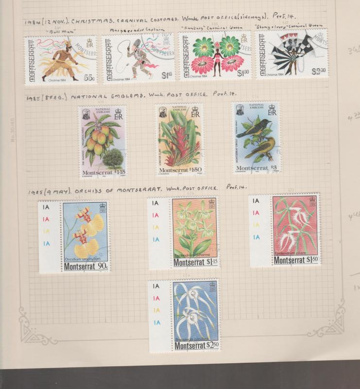 Montserrat Used Stamp Collection