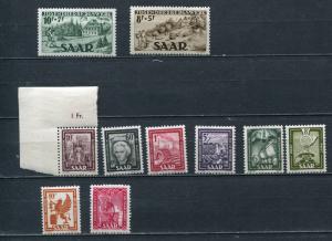 Germany SAAR 1949 Accumulation 1 stamp has variety MNH/MH 4444