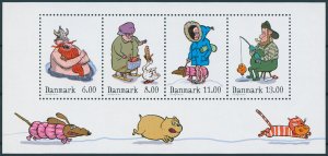 Denmark Stamps 2011 MNH Winter Seasons Vikings Ducks Fishing 4v M/S