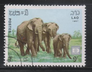 Laos 806 Elephants 1987