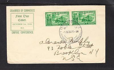 New Zealand Scott 218 FDC - 1946 Chambers of Commerce Issue