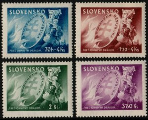 ✔️ SLOVAKIA 1944 - NATIONAL PROTECTION - SC.108/109 B25/B26 MNH OG [SK151]