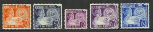 Netherlands Indies Scott B25-B29 Unused HOG - 1936 Salvation Army - SCV $6.75