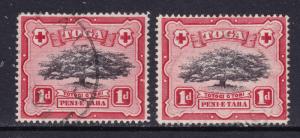 Tonga the 1d from 1942 lopped branch variety