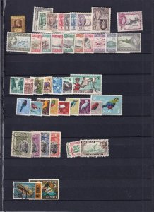 COMMONWEALTH COLLECTIONS ON 24 STOCK PAGES NICE ITEMS MINT AND USED
