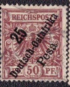 German East Africa 10 1896 Used