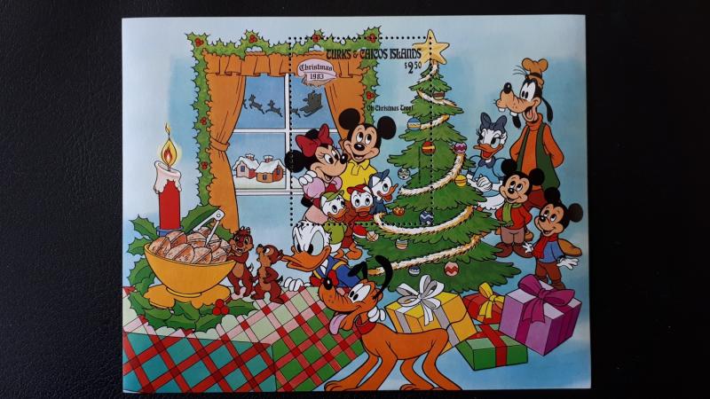Disney - Turks & Caicos Islands 1983. - Christmas ** MNH Block