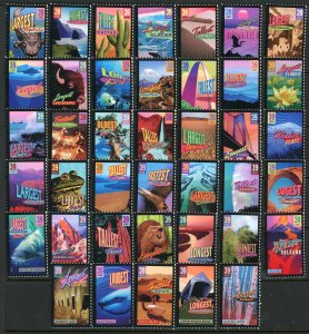 USA 4033-4072 Mint (NH) Wonders of America Complete Set of 40