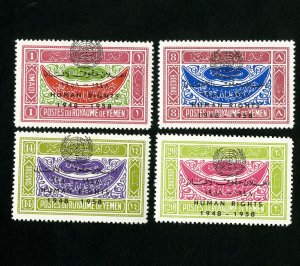 Yemen Stamps # 169-72 XF OG NH Scott Value $150.00