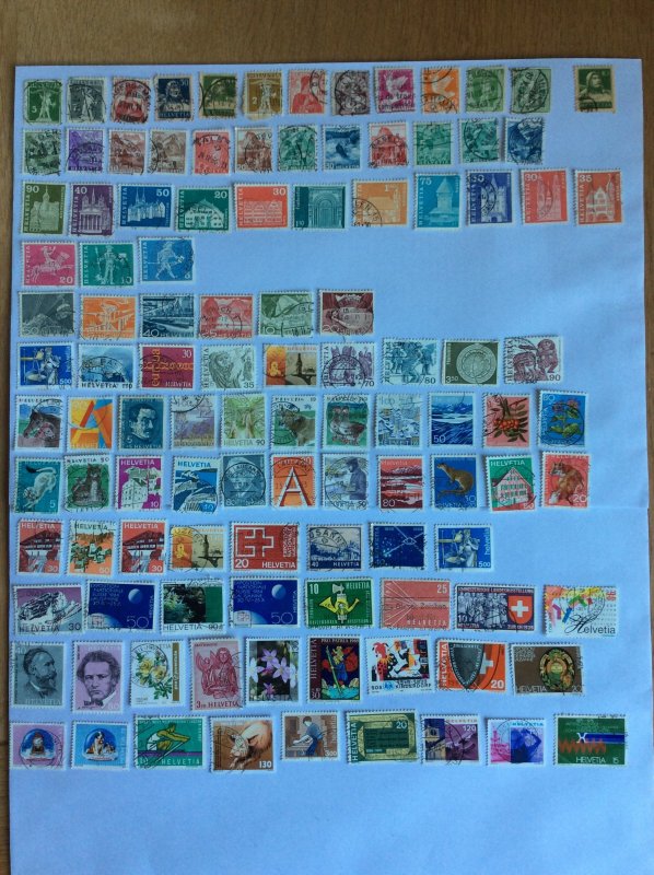 Switzerland 100+ stamps - Lot A
