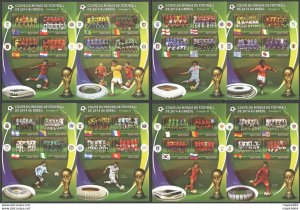 Ss1429 2014 Football World Cup Brazil Groups & Teams Messi Ronaldo 8Kb Mnh