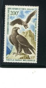 AFARS & ISSAS 1967  FAUNA  #310-314 & #C52 MNH C.V. $91.25