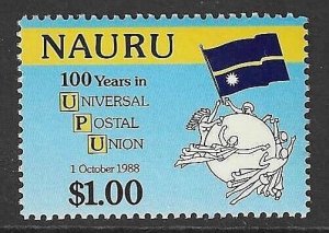 NAURU SG369/ 1988 MEMBERSHIP OF UNIVERSAL POST  MNH