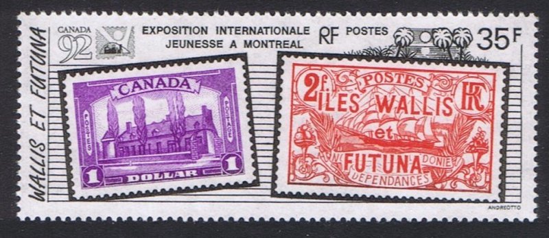 Wallis and Futuna 'Canada 92' Intl Stamp Exhibition 1992 MNH SC#422 SG#595
