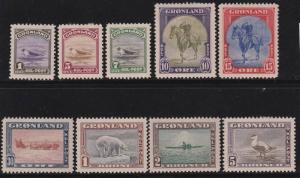 Greenland 10 - 18 set VF-LH scott cv $ 225 ! see pic !