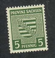 Saxony Province; Scott 13N3; 1945; Unused; NH