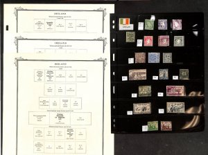 Ireland Stamp Collection on 30 Scott Specialty Pages, 1922-1971 (BA)