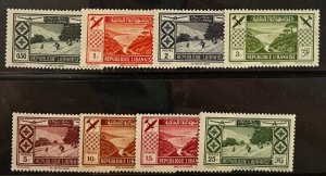 Lebanon, 1936, SC C49-C56, MLH Set