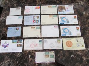 Lot of 17 Covers Postal History British Antarctic Territory